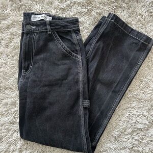 Black Women's utility carpenter jeans
